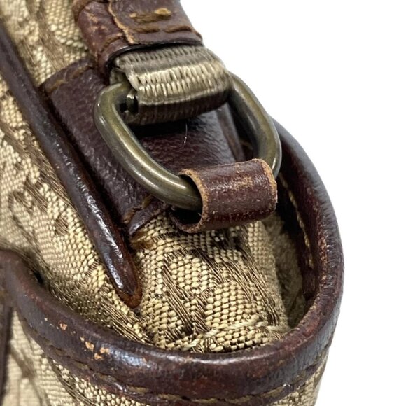 Auth DIOR/ChristianDior Trotteur Beige Khaki Dark Brown Jacquard Leather - Picture 9 of 16